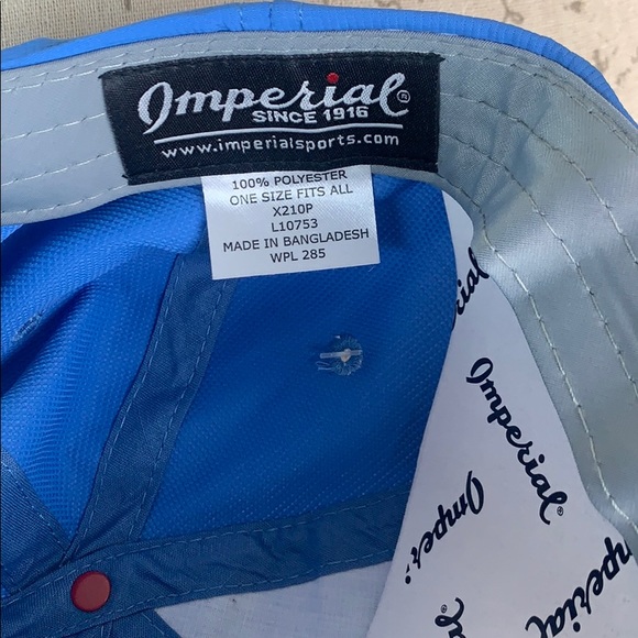 Golf Blue 18 Birdies Scotch guard Cap Hat - Picture 8 of 8